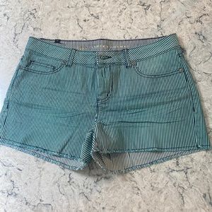 Lauren Conrad striped cut off shorts